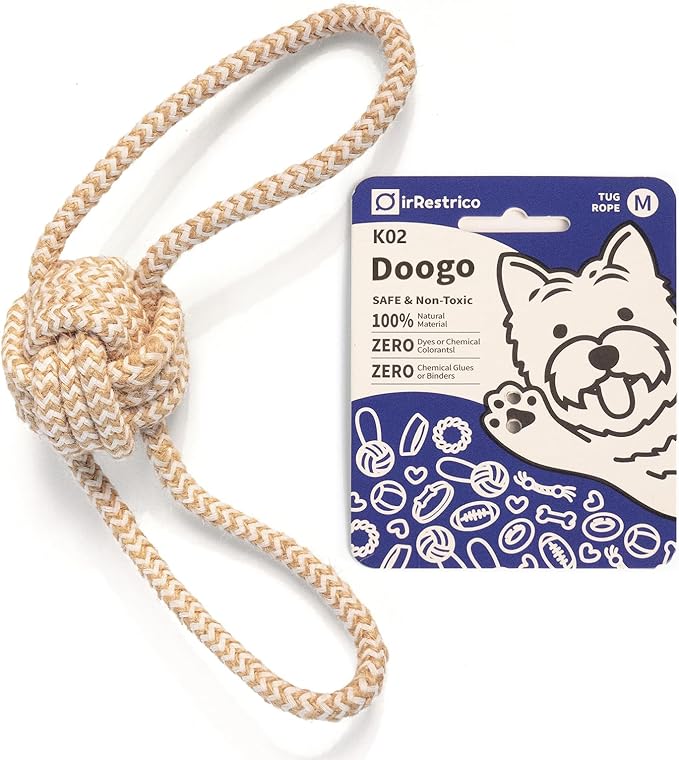 Puppy Chew Toys for Teething, Rope Toys for Dogs Training and Play, Durable Chew Rope for Small and Medium Breeds, M Size