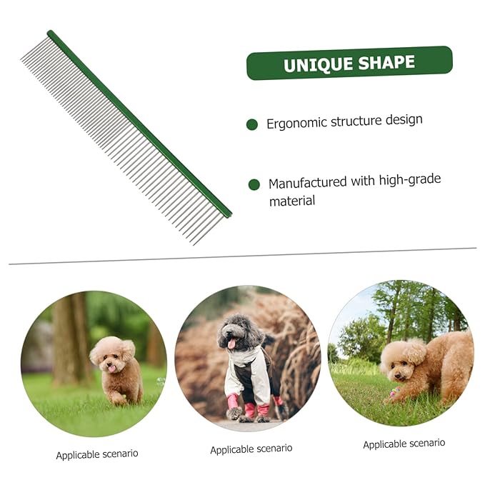 MERRYHAPY Cat Hair Comb Portable Grooming Tool Reusable Pet Fur Comb Light for Household