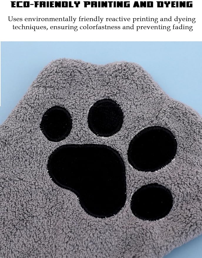 Paw Bathing Towel for Cats, Machine Washable and Reusable Pet Grooming Towels, Make Cleaning Paws Easy and Stress-Free, Gentle Cleansing & Soft, Comfortable for Daily Care & Travel (Pink)