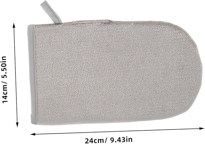 DOITOOL 2pcs Dual-Sided Pet Hair Removal Gloves Reusable Electrostatic Grooming Mitts for Cats Dogs Washable Pet Hair Remover for Furniture Clothing Car Interior Carpet