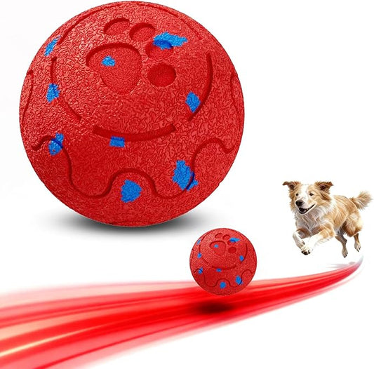 Dog Balls: Interactive Dog Ball, Self-Moving Dog Toy with Auto-Rolling & Bouncing, E-TPU Material, IP54 Waterproof, Motion-Activated (Red, Large)