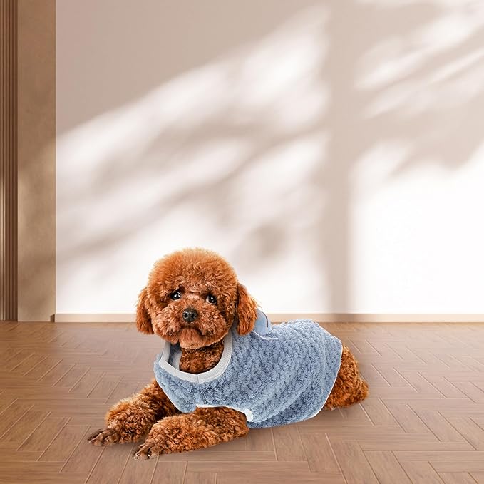 Bee Dog Vest Costume Small Dog Shirt Denim Blue Pet Clothes XL Size Party Supplies