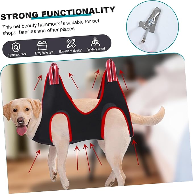 Garneck Pet Nail Care Tools Complete Set Clippers Comb and Sling for Grooming Large Dogs and Cats Random