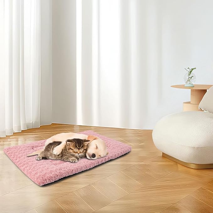 Dog Crate Pad, Functional, – Lightweight Modern Lightweight Compact Stylish Elegant, Washable Pet Cat Bed, Supplies All Seasons Soft Beds | Multipurpose Outdoor Indoor Utility Sleek
