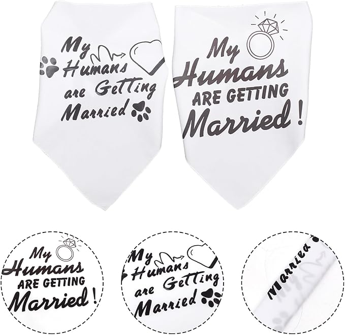 UKCOCO 2pcs Pet Triangle Bandanas Dog Bibs Decorative Polyester Saliva Towels for Puppies and Cats, Cute Pet Supplies for Everyday Wear and Special Occasions