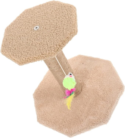 minkissy Cat Scratching Post Kitten Scratcher Small Sisal Rope Nail Scratcher with Hanging Decorative Household Scratching Pole for Indoor Cats and Kittens