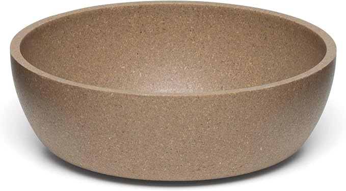 Loving Pets - Dolce Bamboo - Eco-Friendly Pet Bowls & Dishes for Dog, Cats, Puppy Food and Water Bowl -Sustainable and Dishwasher Safe, Made with Real Bamboo (Small, Coffee-Brown)