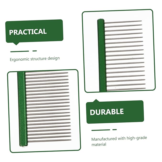 VANZACK Lovely Portable Pet Comb for Dogs and Cats Grooming Tool for Easy Detangling Removes and Dander for Daily Use