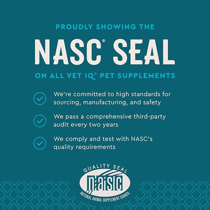 VetIQ Allergy Pro+ Soft Chews for Dogs, Dog Allergy Chews, Seasonal Support, Colostrum, Astragalus Root, Sporevia, Hickory Smoke Flavor, 60 Count