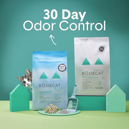 Boxie Gently Scented Cat Litter, Lightweight 30-Day Odor Control, Clumping, 11.5lb