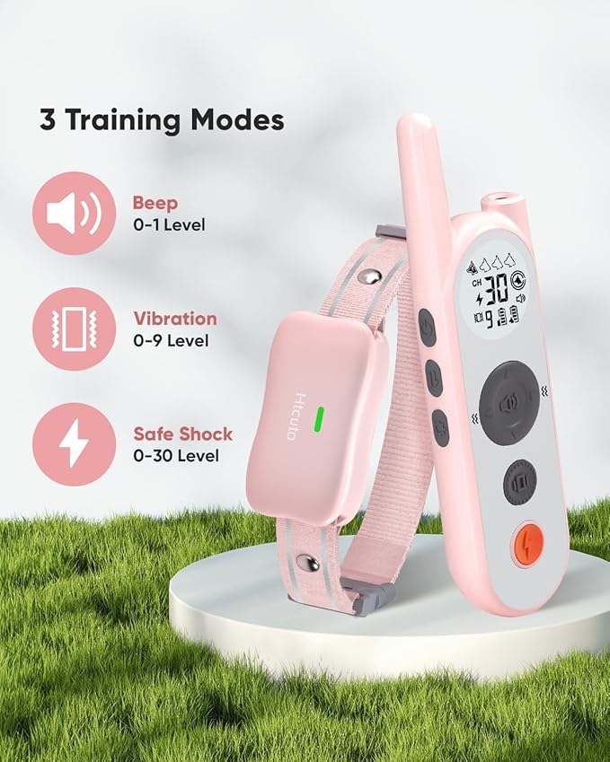 Wireless Dog Fence System Electric Fence for Dogs 6000FT Shock Collar for Dogs Training Collar with Remote Waterproof Rechargeable Safe Pet Containment System Boundary for 1 Large Medium Dog