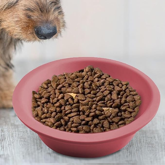 Dog Feeder, Cat Bowl With Slow Feeder - Cute Christmas Theme Dog Silicone Slow Feeder Bowl,Pet Feeding Supplies, Dog Dishes