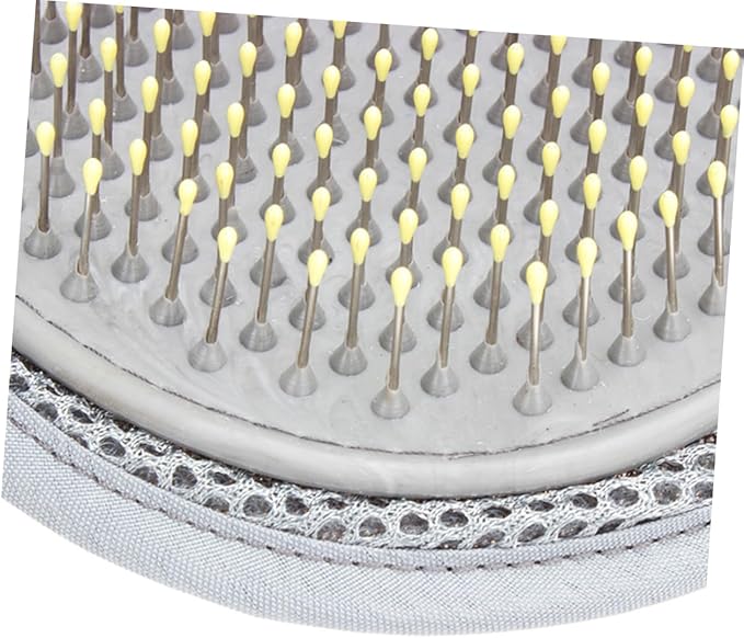 BESPORTBLE Pet Grooming Glove Mitt Dual Sided Rubber and Steel Needle Deshedding Tool for Cats Horses and Rabbits Gentle Massage Grooming for All Fur Types Wet Dry Hair