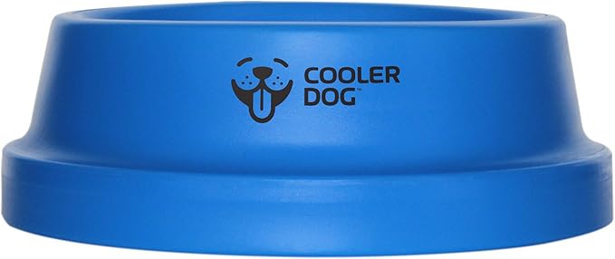 CoolerDog Freezable Dog Bowl – Cooling Dog Water Bowl Keeps Water Cold Up to 8 Hours – Gel-Filled Pet Bowl for Hot Weather, Summer & Outdoor Use (16 oz)