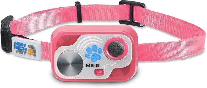 MS-5 Automatic Pet Door Collar, Genuine High Tech Pet Brand Dog Collar for Power Pet Doors - Designer Series, Waterproof, Battery Included (Pink, Cat)