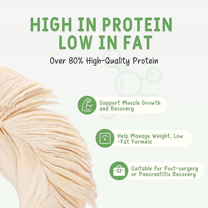 Freeze Dried Chicken Tenderloins Cats & Dogs Treats 70g, Single Ingredient, Premium Quality High Protein Training Treats, Low Fat for Weight Management, Grain Free, Gluten Free, Filler Free