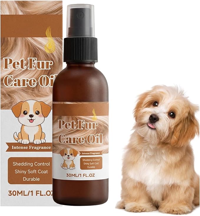 Pet Hair Oil, Gentle Care Aid, 4.06x1.18 Inches Groomers Tool, Professional Nourishing Device with Secure Grip, Compact Supply with Daily Use, Home Accessories for Office Bedroom Living Room and Study