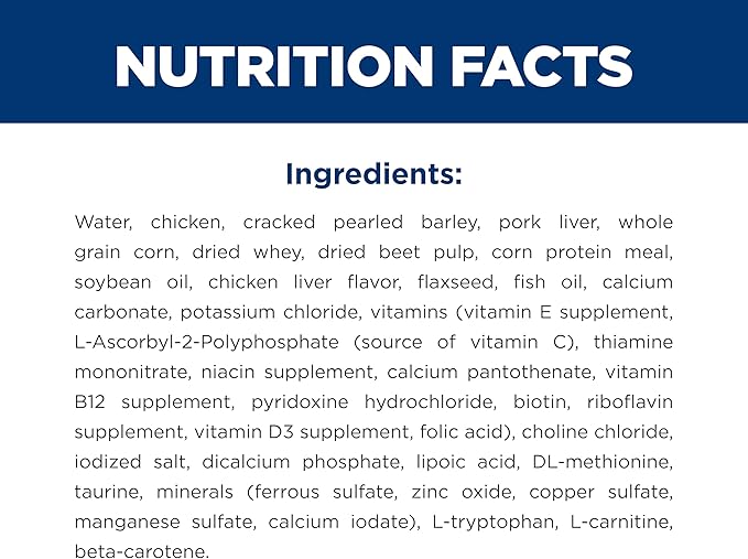 Hill's Science Diet Small & Mini, Senior Adult 7+, Small & Mini Breeds Senior Premium Nutrition, Wet Dog Food, Chicken & Barley Loaf, 5.8 oz Can, Case of 24