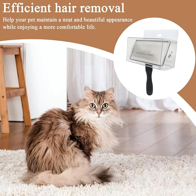 Pet Brushes for Dogs, Dog Brushes for Grooming - Cat Comb Sphicing - Metal Pet Supplies Cleaning Tools Needles, Cat Dematition Tool