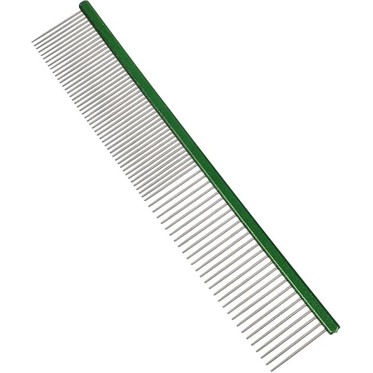 Beaupretty Pet Dematting Comb Aluminum Grooming Comb for Dogs and Cats, Lightweight Multi-function Detangling Tool for Daily Use, Portable Green Pet Hair Brush for Tangles and Shedding