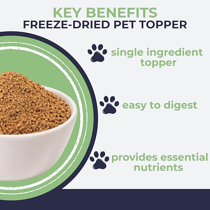 Momentum Carnivore Nutrition Freeze-Dried Turkey Gizzard Pet Food Topper – Single-Ingredient, All-Natural Topper – High-Protein for Dogs and Cats, Grain-Free and Made in The USA– (3.75 oz Bag)