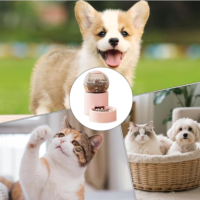 Automatic for Cats – Automatic Water Dispenser for Dogs, Home Dispenser for Pet Food | for Use in Indoor Patio Living Room Home Holidays, Travel and Weekend Getaways