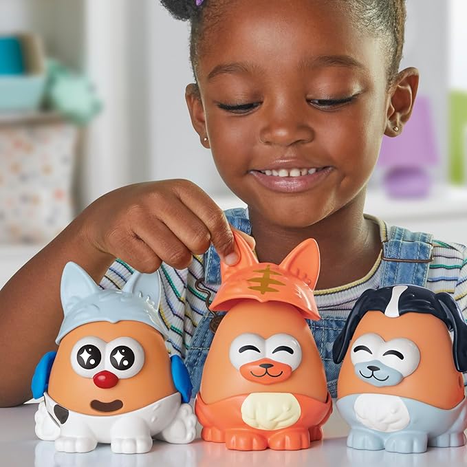 Potato Head Pet-Tato Tots, Pet-Themed Set with 31 Parts and Pieces Plus Rolling Carry Case, Toddler and Preschool Toys for Girls and Boys 2 and Up (Amazon Exclusive)