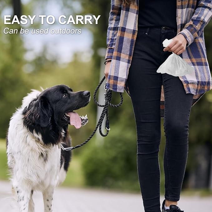 Cat Dog Poop Litter Bags for Waste Refuse Cleanup - 12 Rolls Thick and Leakproof, Eco-Friendly & Easy to Use for Pet Outdoor Walking and Travel Supplies - Assorted Colors (180 Bag)