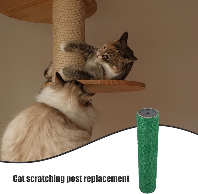 BESPORTBLE Cat Scratching Post Replacement Hemp Rope Sturdy 40cm X 8cm Indoor Kitten Scratch Pole for Cat Climbing Tower