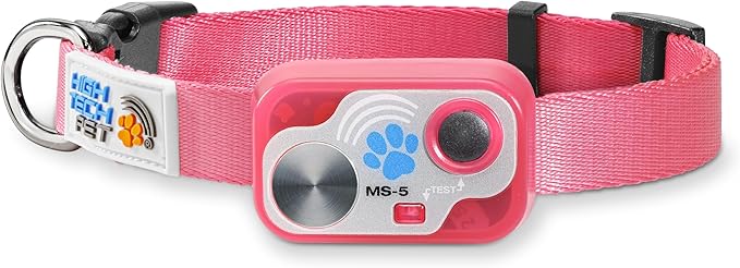 MS-5 Automatic Pet Door Collar, Genuine High Tech Pet Brand Dog Collar for Power Pet Doors - Designer Series, Waterproof, Battery Included (Pink, Dog)