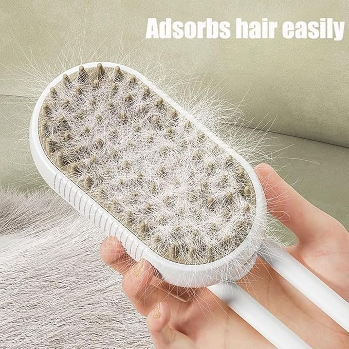 Cat Steam Brush for Massaging and Cleaning Shedding Pets (2PCS)