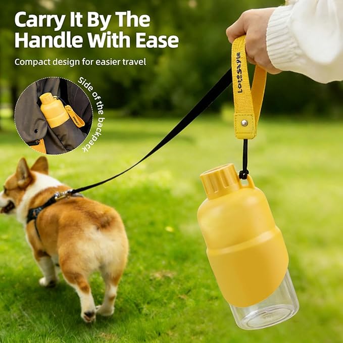 Pet Water Bottle - Leak Proof Cute Printed,Cat Water Bottle Camping Supplies | for Puppy Kitten Small Medium Large Breed Camping Hiking Walking Climbing Picnic Play