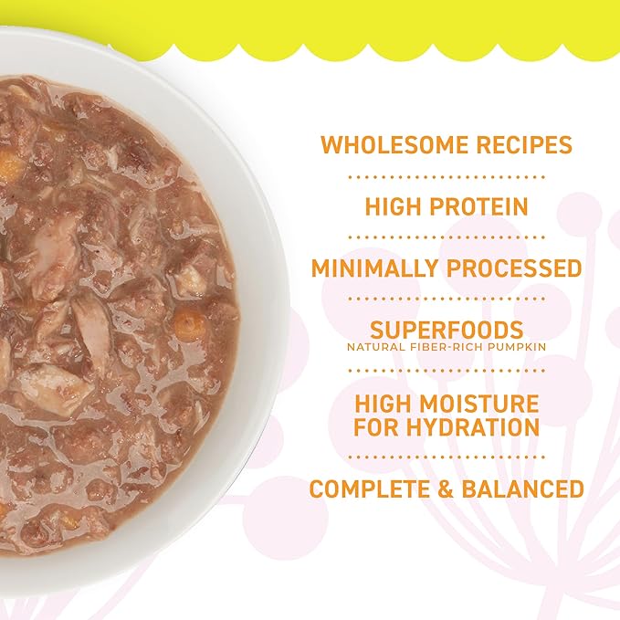 PETITE CUISINE Whole Foods Wet Cat Food, Tuna, Sweet Potato & Salmon Entree in Broth, 2.8 oz. Can (24 Count)