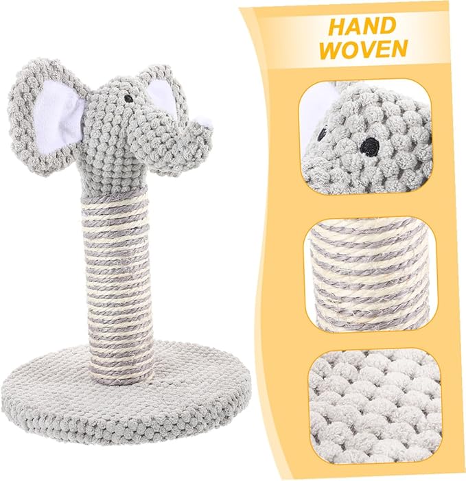 minkissy 2pcs Cat Scratching Post Kit with Sisal Vertical Claw Scratcher and Indoor Climbing Frame for Kittens and Small Cats