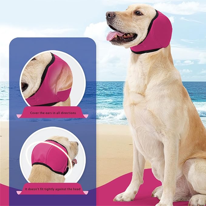 Peiiwdc Dog Ear Covers Earmuffs Hearing Protections for Pet Wrap for Grooming Bathing Blowing Drying Supplies Dog Protections Noise Cancelling