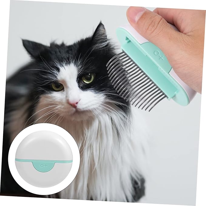 BESPORTBLE Cat Hair Removal Comb with Massage Function Lightweight Pet Grooming Brush for Shedding and Tangle Removal Suitable for Long and Haired Cats
