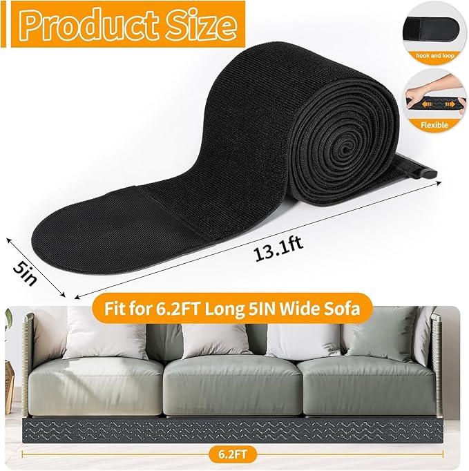 Under Couch Blocker for Kid and Pet Toys, Adjustable Toy Blocker for Under Couch, Toy Blocker Stop Things from Going Under Sofa, Bed, and Other Furniture, Easy to Install, 5" x 157 inch