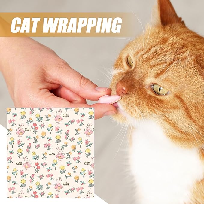 Cat Nail Clippers Wrap - Anti-Scratch Grooming Restraint, Adhesive Pet Holder, Comfortable Anti-Escape Swaddle, Soft Protective Cover | Cute Multi-Functional Wrap for Pet Lovers, Friends, Home