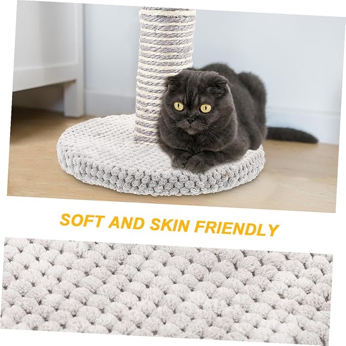 minkissy 2pcs Cat Scratching Post Kit with Sisal Vertical Claw Scratcher and Indoor Climbing Frame for Kittens and Small Cats