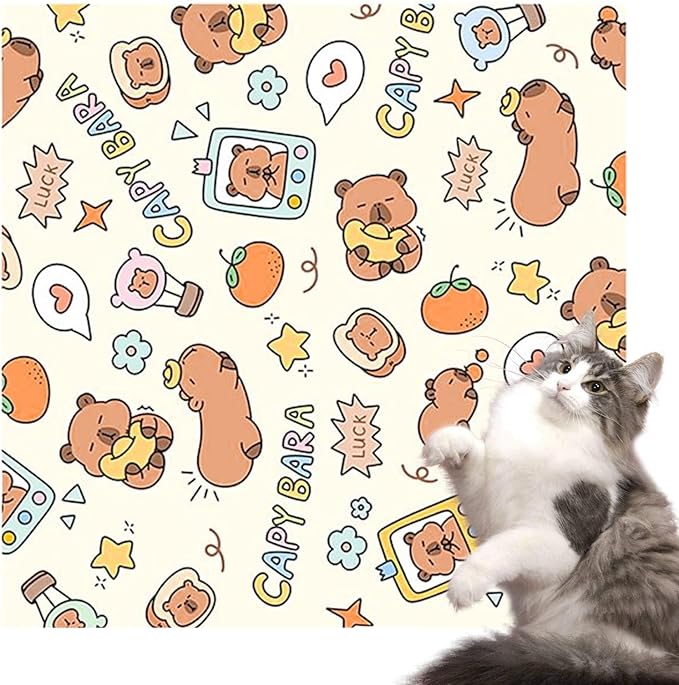 AOYEBO Cat Wrap for Cutting Nails Self-Adherent Safe Hold - Soft Polyester Anti-Scratch Escape Restraint, Calming Swaddle for Nail Clipping & Grooming (B)