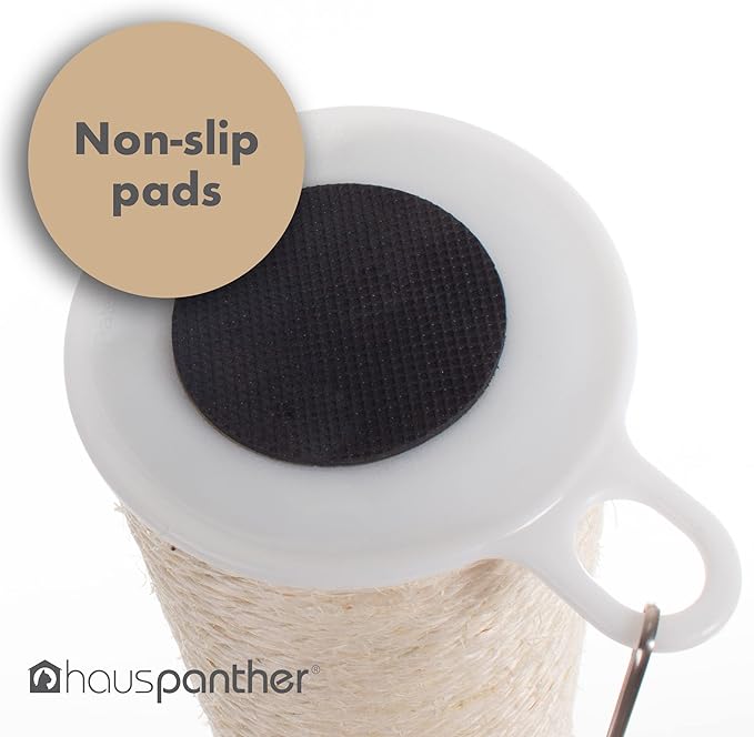 Hauspanther Scratch Pole - Adjustable Under-Table Cat Scratcher, Sisal/Felt, by Primetime Petz