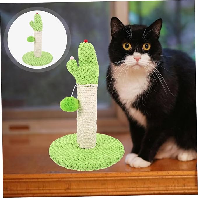 Cactus Shape Cat Scratching Post Vertical Cat Climber with Wear Resistant Material Safe Indoor Plaything for Kittens Promotes Health and Exercise Stylish Design for Home Decor