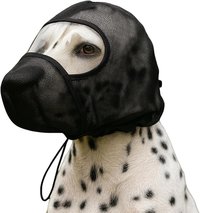 Soft Dog Muzzle,Anti-Barking Adjustable Mesh Pet Supplies,Barkless Training Dogs Mouth Muzzle - for Small Medium Large Puppy Home Travel Walking Outdoor Camping Vet Visit