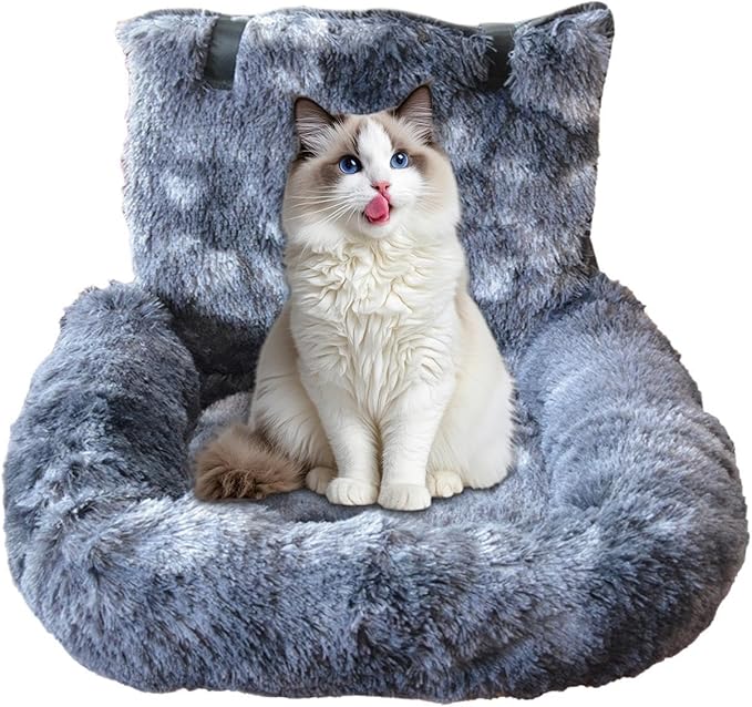 Dog Seat for Car,Large Cat Car Seat Travel Cushion - Travel Bed Non-Slip Pet Cushion for Small Medium Large Puppy Kitten Vehicle Adventures Camping Road Trip Truck Vet Visit