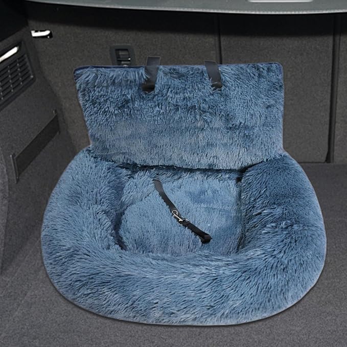 Car Seat Dog | Plush Cat Booster Car Seat,Pet Supplies Washable Travel Bed for Medium Small Puppy Kitten Vehicle Traveling Vet Visit Daily Vacations