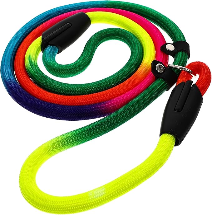COLLBATH Colorful Nylon Dog Leash Adjustable Portable Leash for Small to Medium Dogs Outdoor Walking Puppy Pet Supply