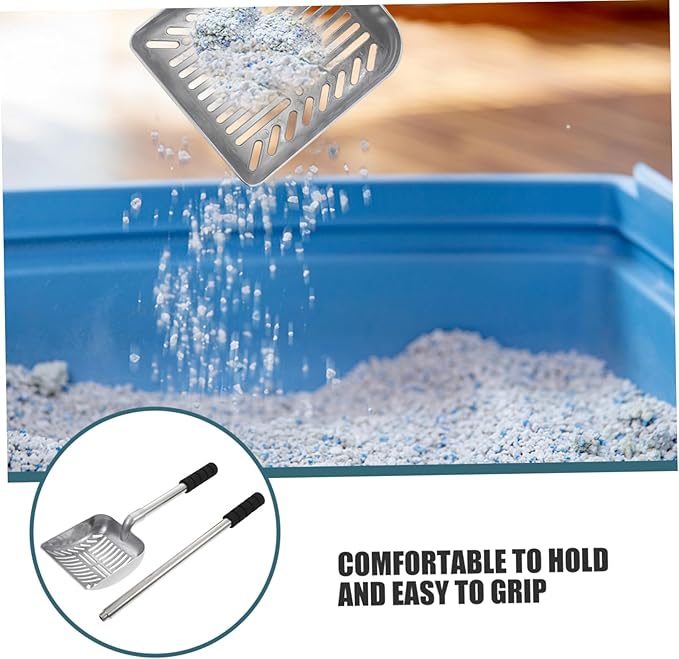 Handheld Cat Litter Scooper Handle Efficient Poop Cleaning Tool for Cats and Pets Designed for Easy Waste Removal and Simple Maintenance