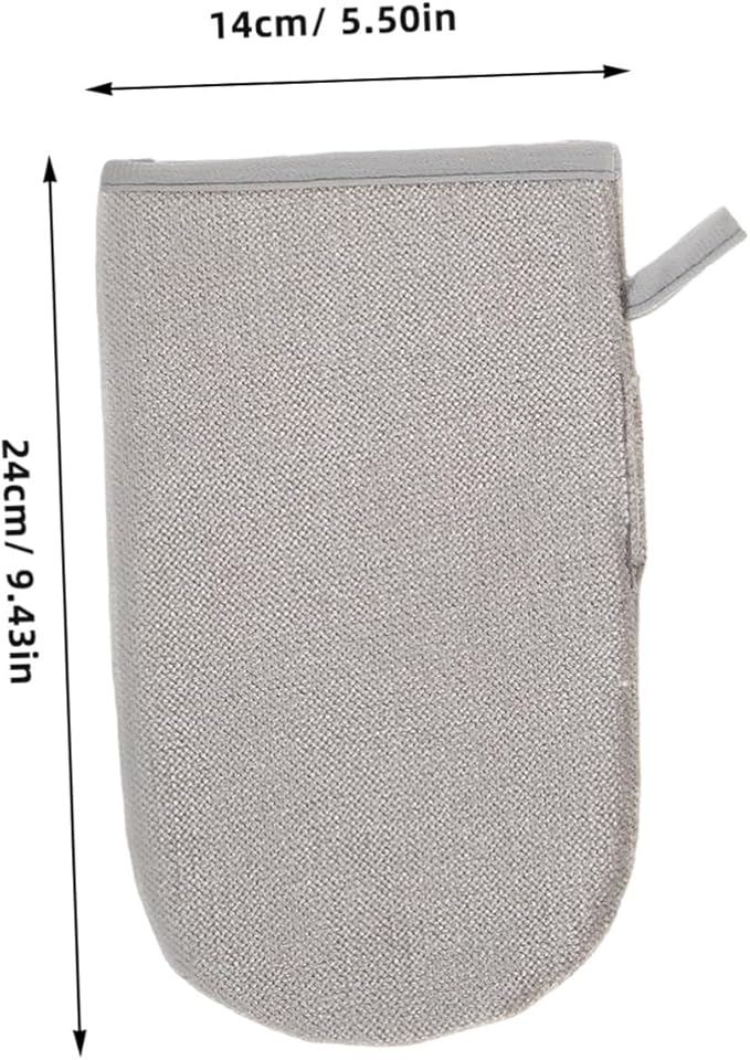 DOITOOL 2pcs Dual-Sided Pet Hair Removal Gloves Reusable Electrostatic Grooming Mitts for Cats Dogs Washable Pet Hair Remover for Furniture Clothing Car Interior Carpet