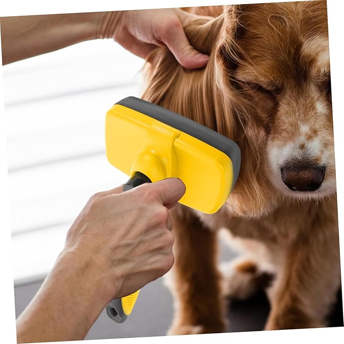 YARNOW Cat Grooming Brush Self-cleaning Deshedding Tool for Dogs Cats Portable Pet Cleaning Brush Non- Handle for Daily Grooming Reducing Shedding