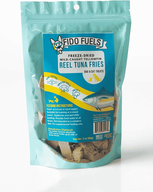Reel Tuna Fries - 3oz Bag of Freeze Dried Dog Treats